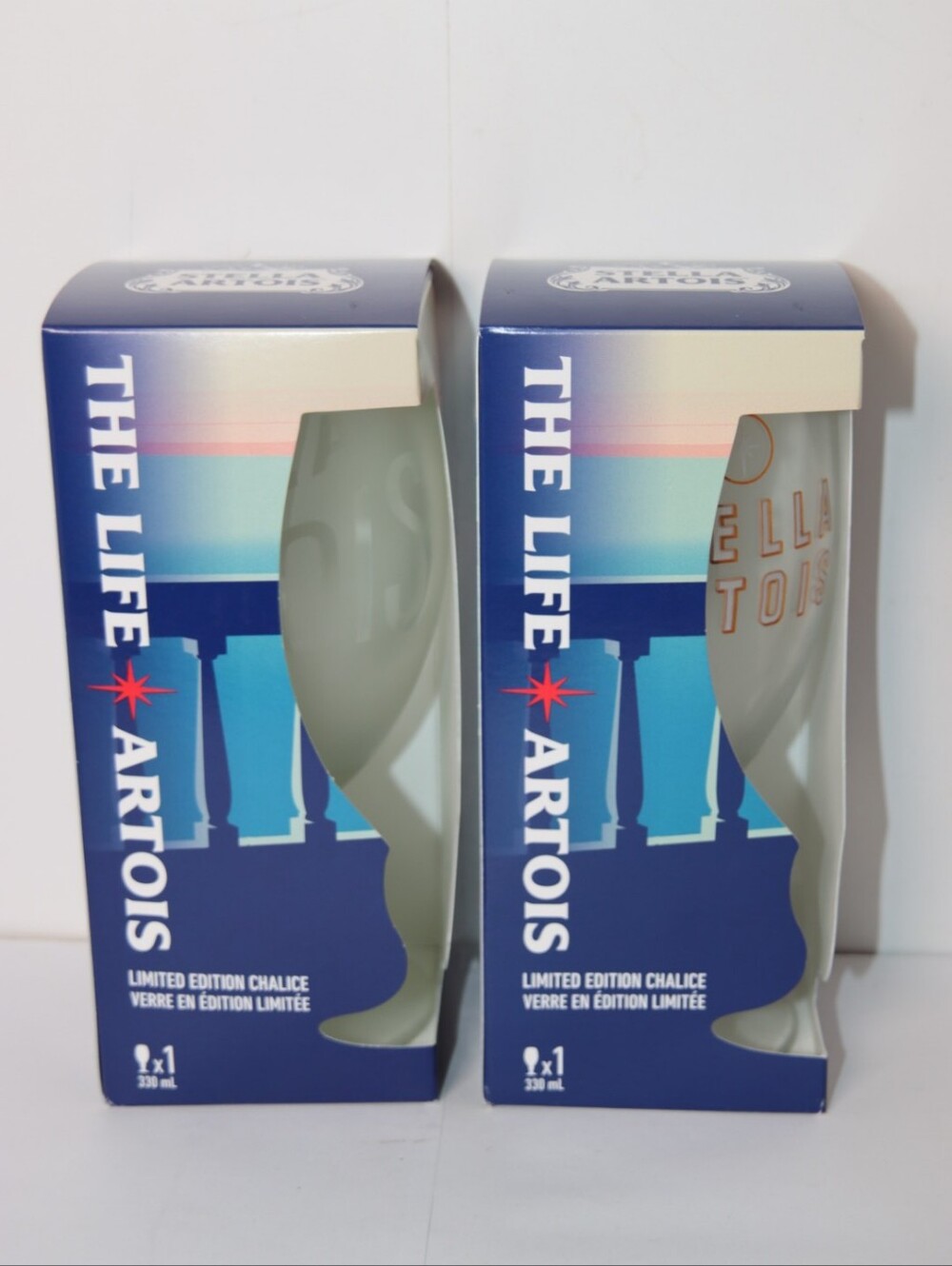 Pair Of Collectible Stella Artois Limited Edition Chalice's